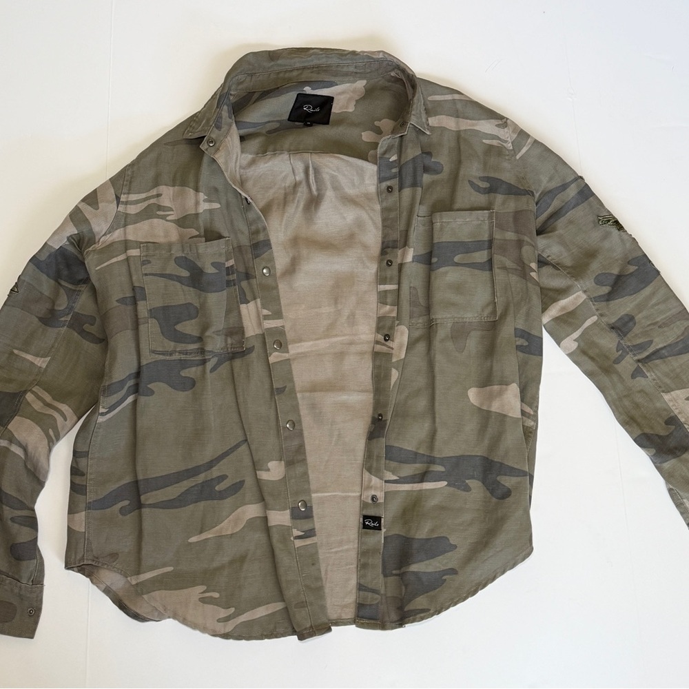 Rails Sage Camo Marcel Jacket Button Down With Fl… - image 2